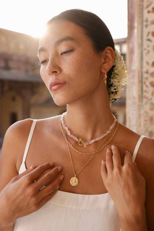 Rose Quartz Choker Necklace