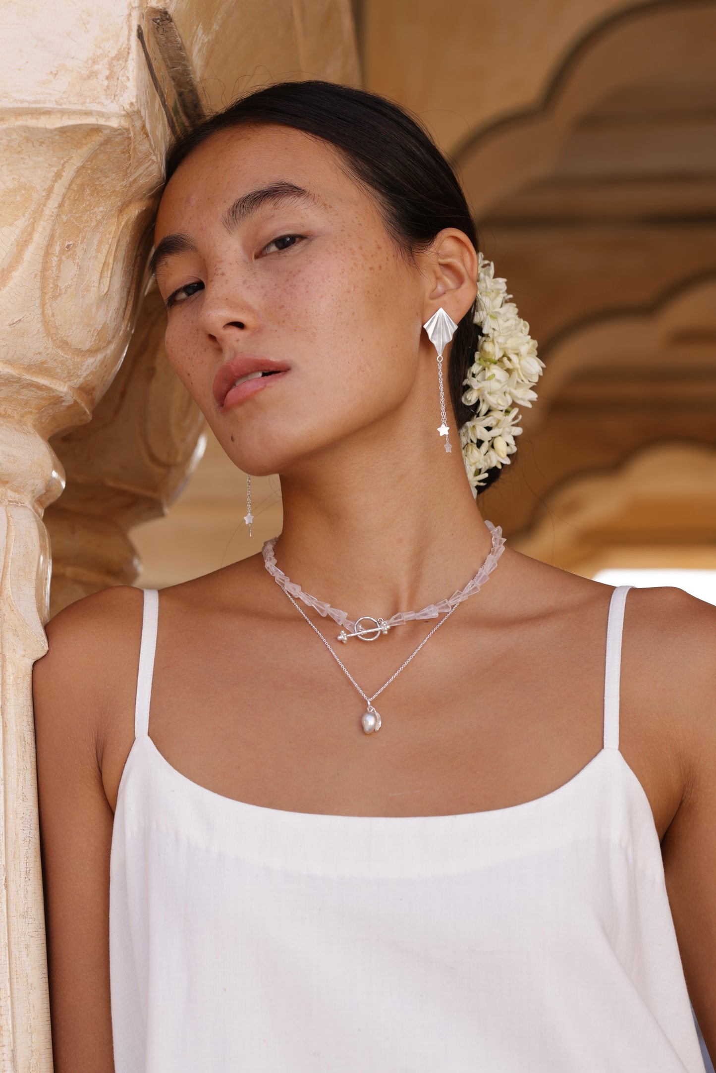 Rose Quartz Choker Necklace
