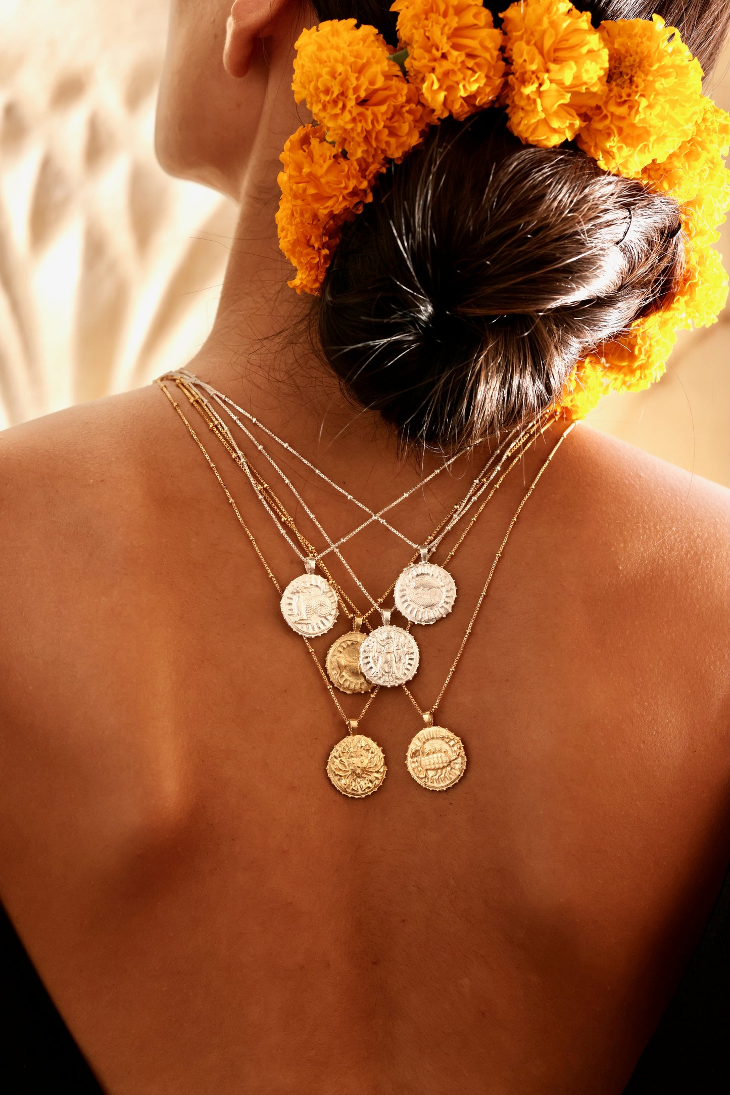Zodiac Manifesting Necklace (double sided)