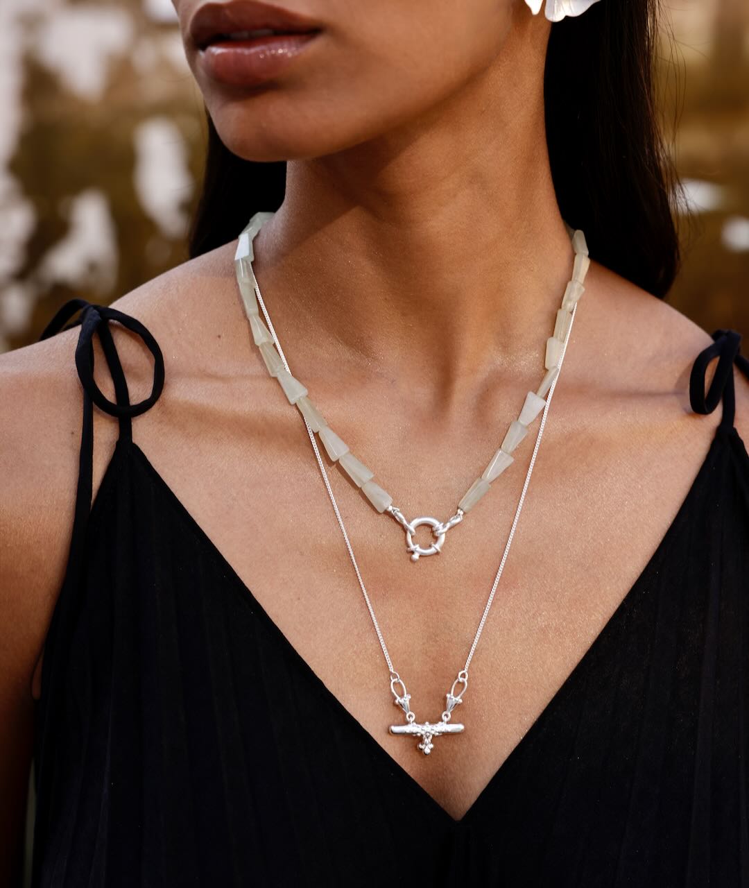 Aventurine Arrow Choker Necklace