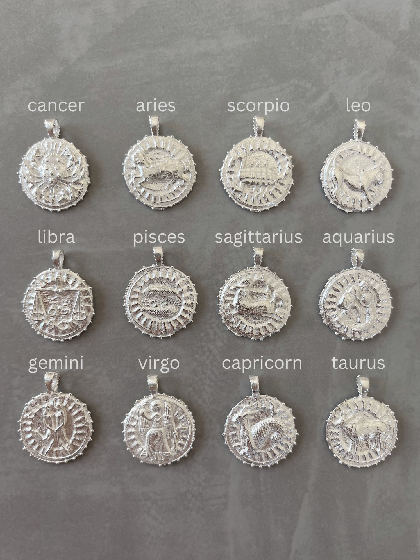Zodiac Manifesting Necklace (double sided)