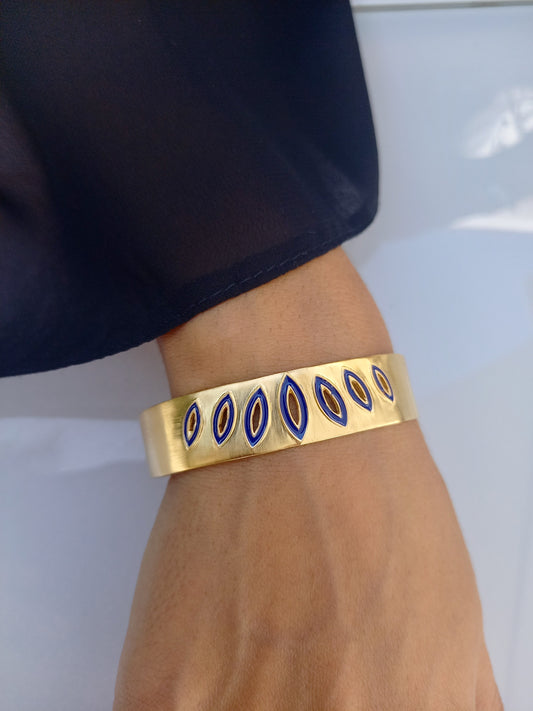 Peacock Feathers Cuff - Limited Edition