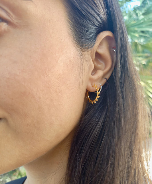 Wild Tigress Claw Hoops