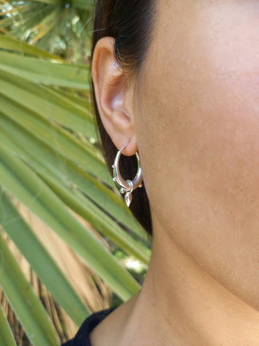 Tribal Spike Hoops