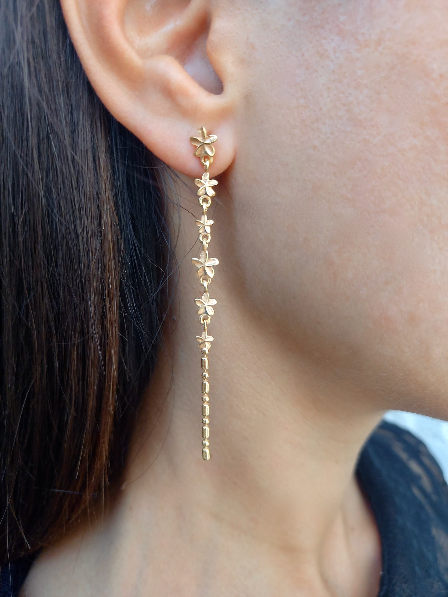 Monsoon Flowers & Rain Earrings
