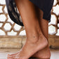 Minimal Pearl Anklet