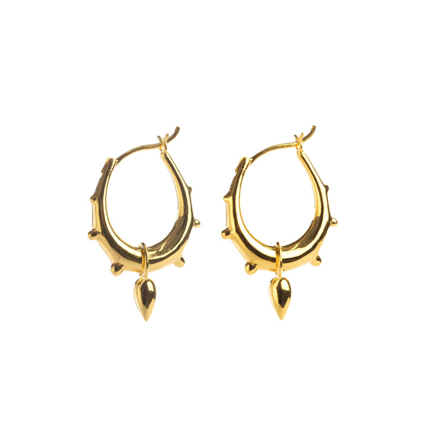 Tribal Spike Hoops