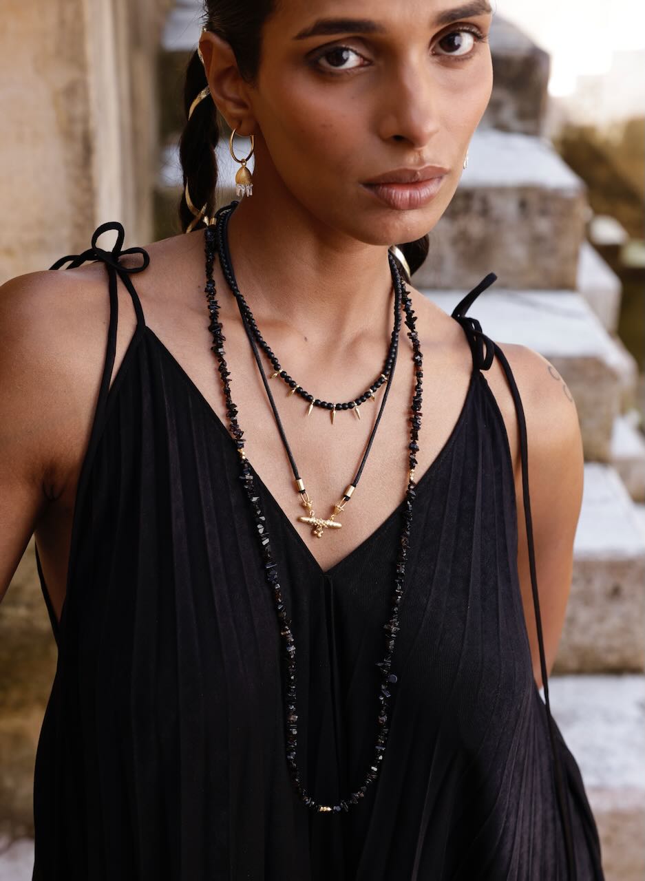 Bar Amulet Necklace & Cord