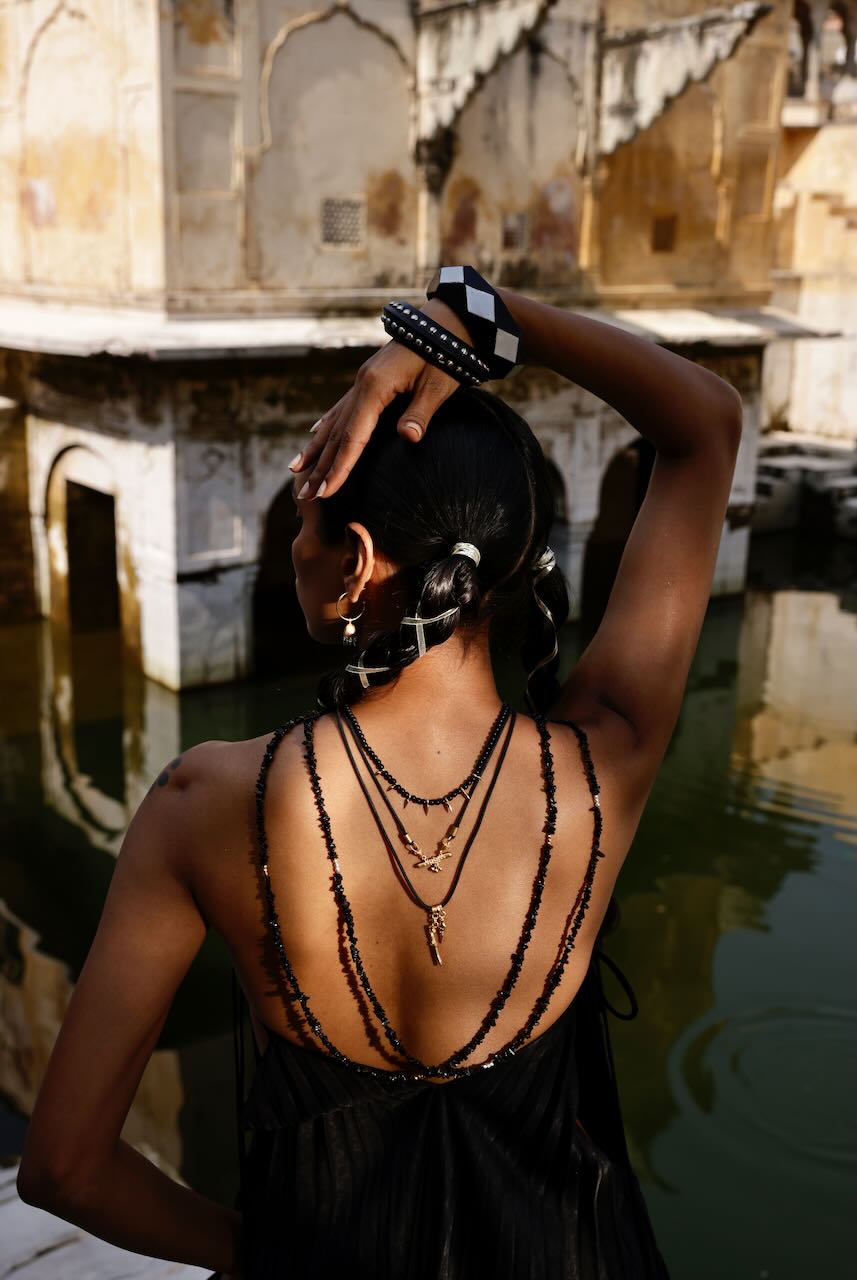 Bar Amulet Necklace & Cord