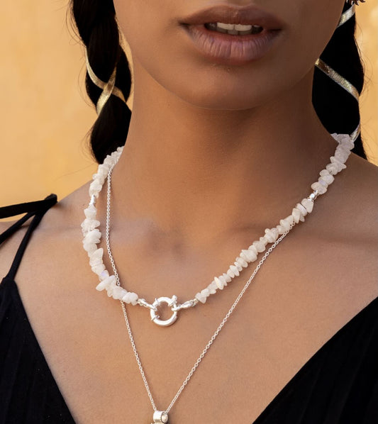 Rainbow Moonstone Necklace