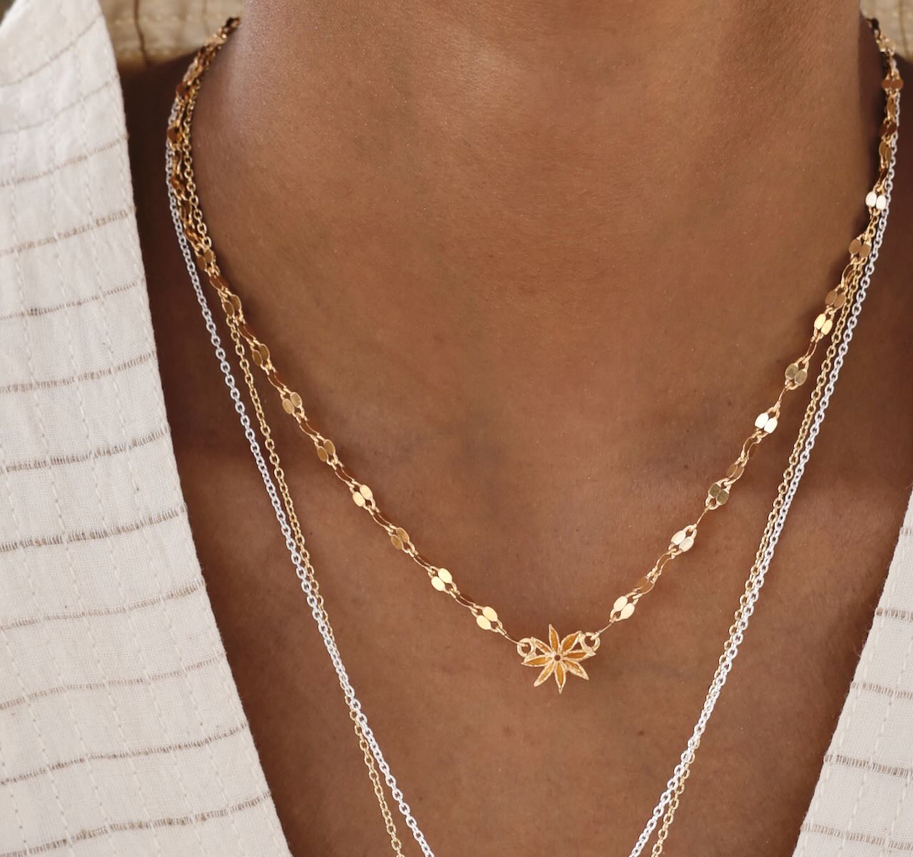 Star Anise Mirror Necklace