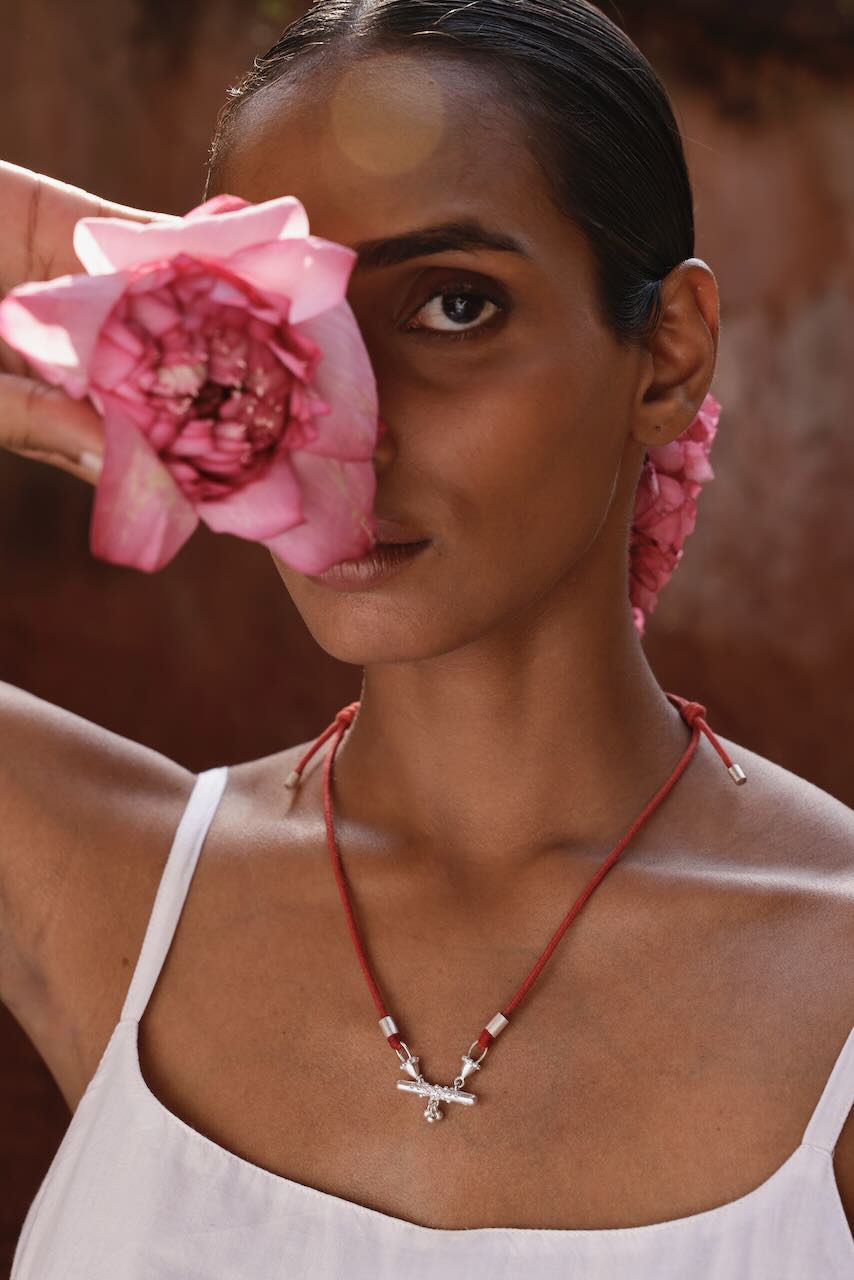 Bar Amulet Necklace & Cord