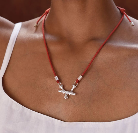 Bar Amulet Necklace & Cord