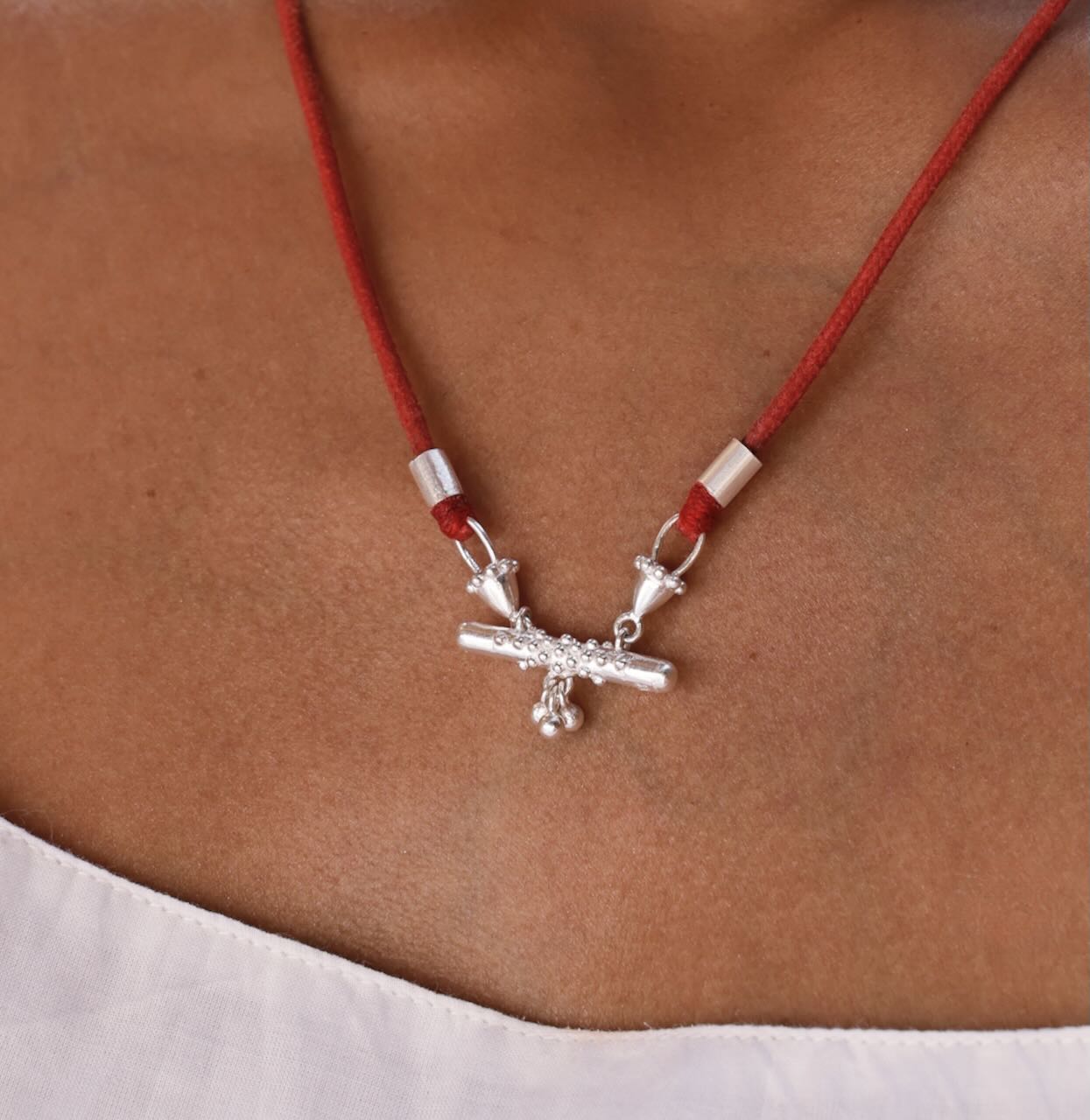 Bar Amulet Necklace & Cord