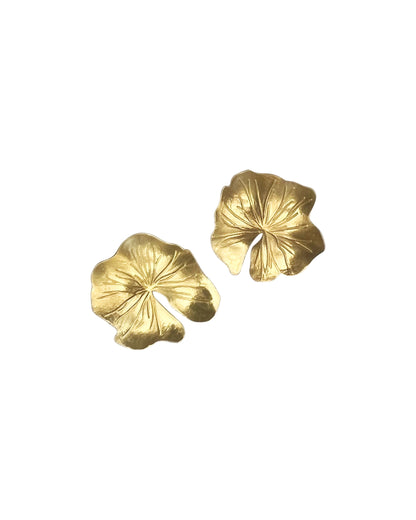 Lotus Leaf Earrings