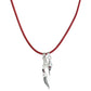 Ruby Dagger & Arrow Amulet Necklace - With Chain