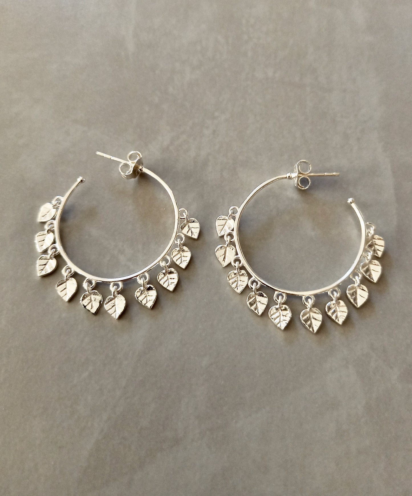 Peepal Leaf Hoops