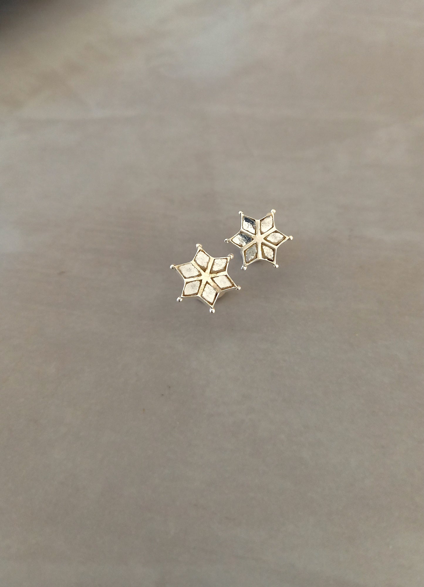 Mirror Star Stud Earrings